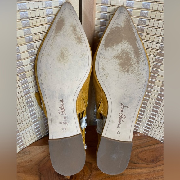 Sam Edelman Rivers Pointed Toe Flats Marigold Size 8.5 - Picture 6 of 7